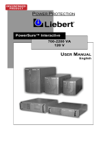 Liebert PowerSure PS1000MT-120 User manual