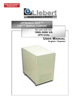 Liebert Battery Cabinet User manual