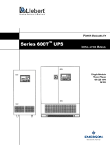 Liebert Series 600T User manual