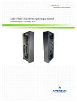 Liebert Ship-Ahead Input/Output Cabinet NXL User manual