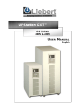 Liebert Liebert UPStation GXT 6 & 10kVA User manual