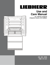 Liebherr "NoFrost" Combined Refrigerator-Freezers with IceMaker 7081 411-01 User manual
