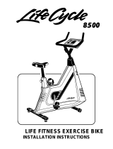 Life Fitness Exercise Bike Lifecycle 8500 User manual