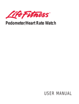 Life Fitness Pedometer/HeartRate Watch User manual