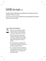 LG LG420G User manual