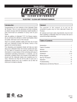 Lifebreath CLEAN AIR FURNACE 60ELE User manual