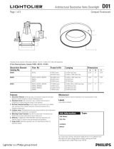 Lightolier D01-CFL User manual