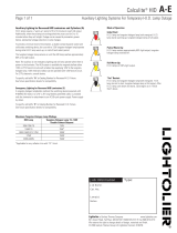 Lightolier Calculite Recessed Fluorescent Downlight A-E User manual