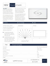 LightSpeed Technologies Wall Speaker User manual