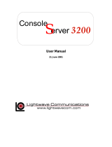 Lightwave Communications 3200 User manual