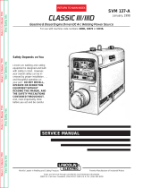 Lincoln Electric Classic IIID User manual