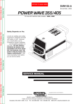 Lincoln Electric POWER WAVE 355/405 SVM159-A User manual