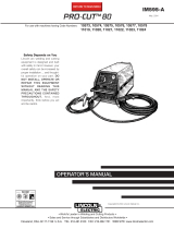 Lincoln Electric Pro-Cut 80 User manual