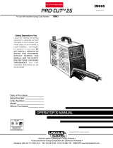Lincoln Electric PRO-CUT IM665 User manual