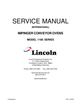 Lincoln Impinger Conveyor Ovens 1100 Series User manual