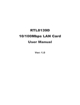 Lindy RTL8139D User manual