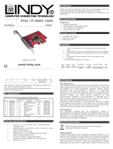 Lindy 1 Port Parallel Card, PCIe User manual