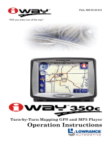 Lowrance IWAY 350C User manual