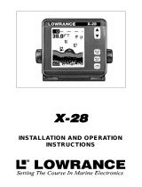 Lowrance X-28 Owner's manual