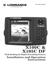 Lowrance X105C DF User manual