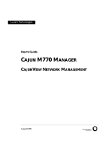 Lucent Technologies Cajun M770 User manual