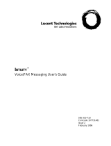 Lucent Technologies INTUITY Voice/FAX Messaging User manual