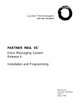 Lucent Technologies Answering Machine 107970212 User manual