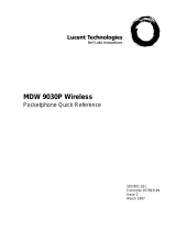 Lucent Technologies MDW 9030P User manual