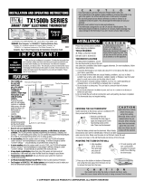 Aeg-Electrolux TX1500 (discontinued) User manual