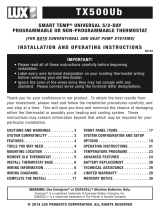 Lux Products TX500Ub User manual