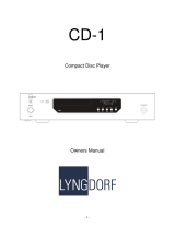 Lyngdorf Audio CD-1 User manual