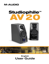 M-Audio Studiophile AV 20 User manual