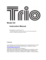Trio G2 User manual