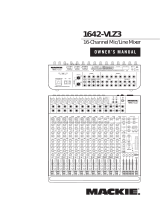 Mackie 1642-VLZ3 User manual