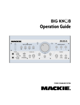 Mackie Big Knob Studio Command System User manual