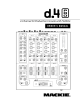 Mackie d.4 Pro User manual