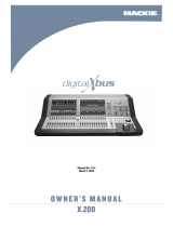 Mackie DIGITALXBUS X.200 User manual