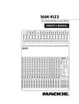 Mackie 1604-VLZ3 User manual