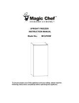 Magic Chef SO RIGHT AT HOME MCUF85W User manual