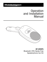 Magnadyne BT-HFKP5 User manual