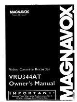 Magnavox VRU344AT User manual