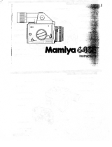 Mamiya 645 E User manual