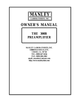 Manley 300B User manual