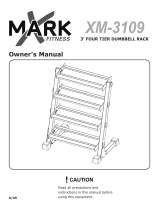 Mark Of Fitness, Inc. Home Gym 3' four tier dumbbell rack