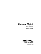 Matrox Matrox RT.X2 User manual