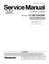 Matsushita CF-30CTQAZBM User manual