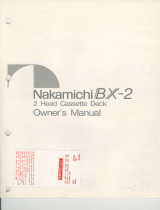 Nakamichi Nakamichi IBX-2 IBX-2 User manual