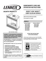 Lennox DIRECT VENT MERIT LMDV-40 SERIES User manual