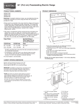 Maytag MER8875W - 30 in. Ing Electric Range User manual