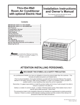 Maytag Thru-the-Wall Room Air Conditioner User manual
